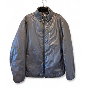 Body Glove Women’s Metallic Gray Puffer Jacket Lightweight Ski Snowboard Winter